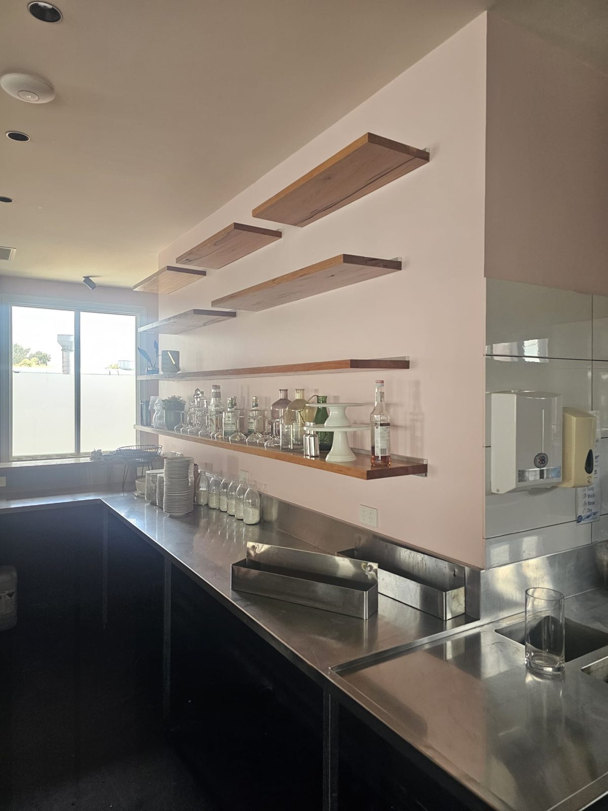 Bar fit-out, finished, painted by Mak Paints in Melbourne