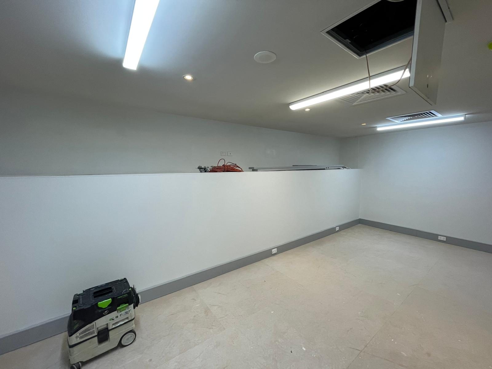 Office fit-out, finished, painted by Mak Paints in Melbourne