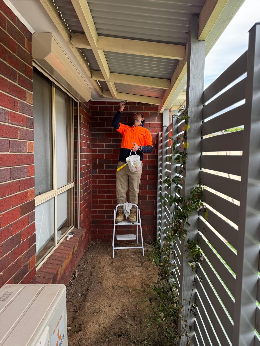 Under the pergola, painted by Mak Paints in Melbourne